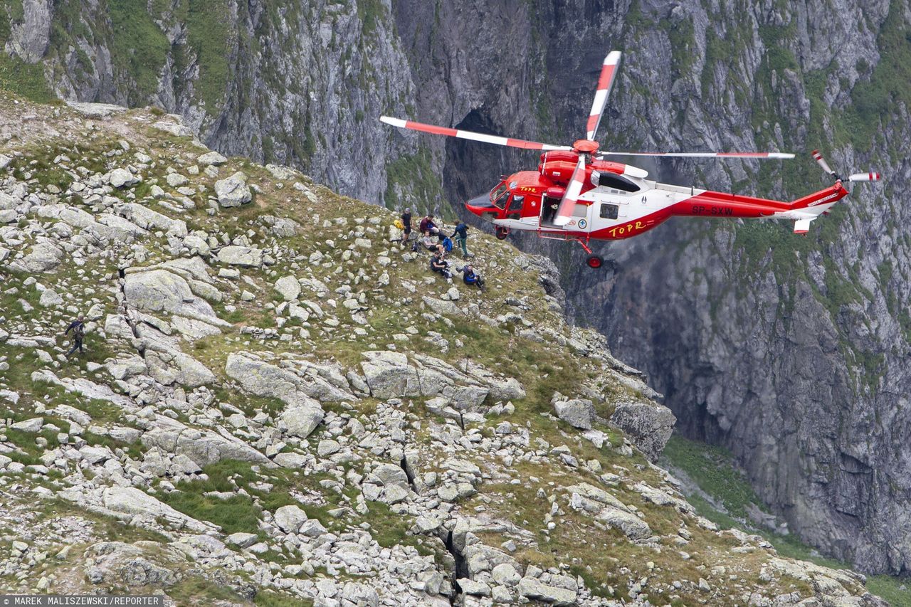 Tatry. Turysta spadł z 40 metrów wysokości/ Zdjęcie ilustracyjne