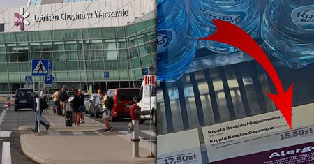 "To już przesada". Półlitrowa woda na Lotnisku Chopina nawet za 15,5 zł