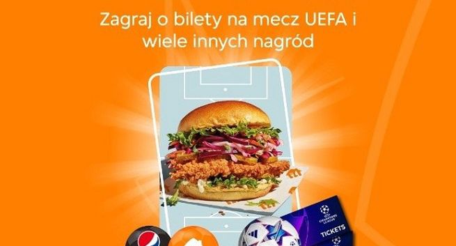 Bilety na mecze UEFA w kampanii Pyszne.pl „Zamów. Graj. Wygrywaj”