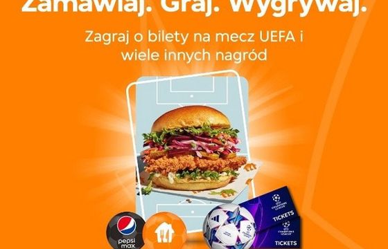 Bilety na mecze UEFA w kampanii Pyszne.pl „Zamów. Graj. Wygrywaj”