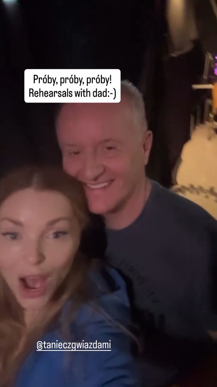 Izabella Miko z tatą podczas przygotowań do "Tańca z Gwiazdami"