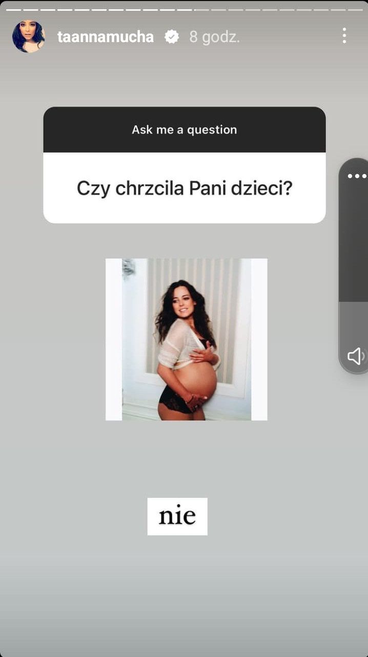 Anna Mucha NIE OCHRZCIŁA dzieci