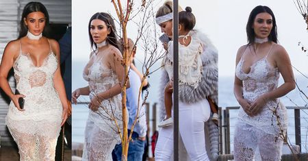 Kim i Khloe całe na biało na imprezie urodzinowej (ZDJĘCIA)