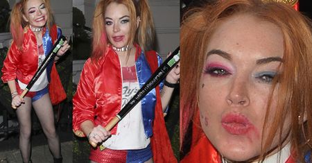 Lindsay Lohan jako Harley Quinn idzie do nocnego klubu (FOTO)
