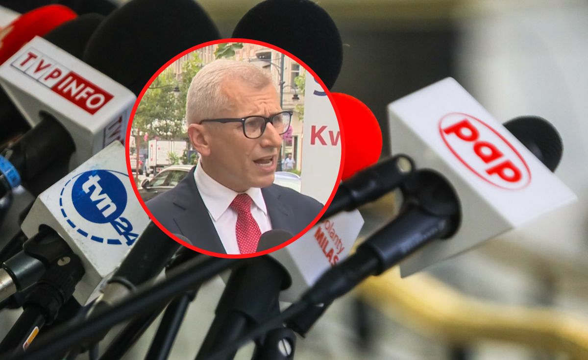 Senator Krzysztof Kwiatkowski uznał, że pytanie dziennikarza PAP na konferencji jest nie na miejscu