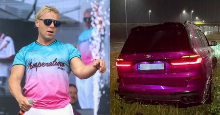Policja wyjaśnia okoliczności WYPADKU z udziałem Skolima: "Kierowca nie został ukarany"
