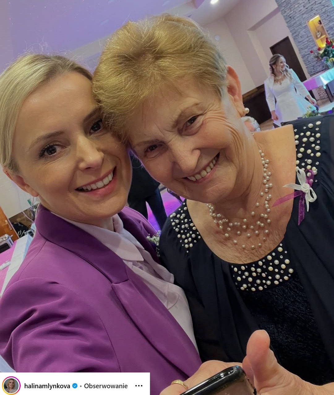 Halina Mlynkova z mamą