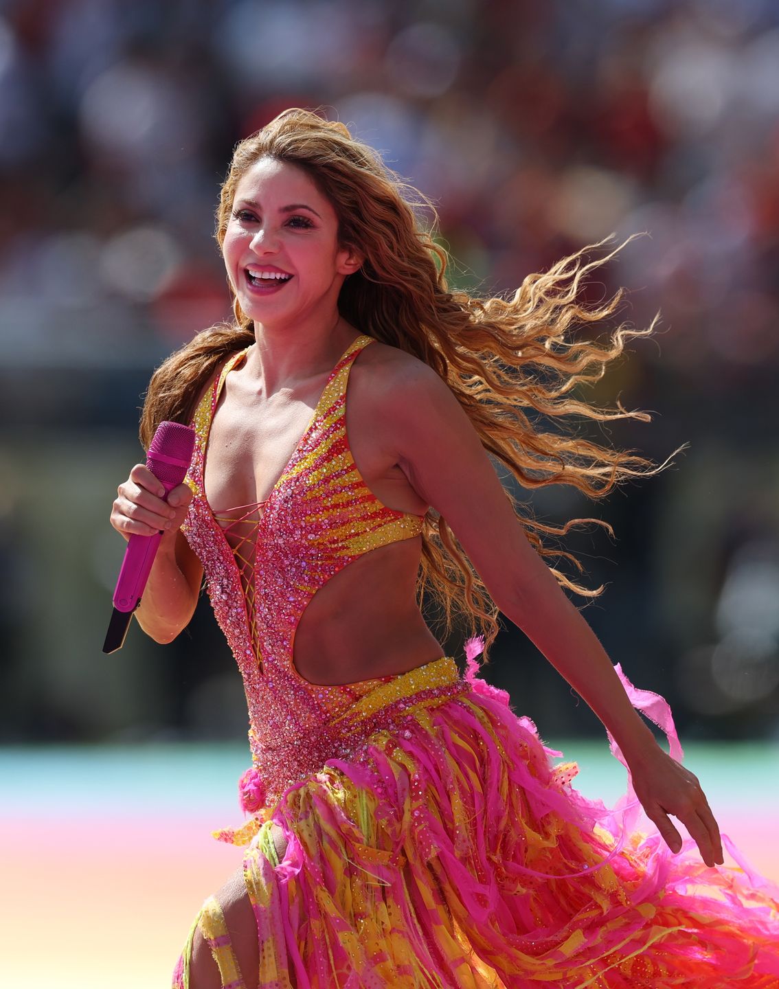 Shakira podczas Halftime Show FIFA World Cup 2026
