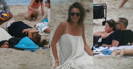 TYLKO NA PUDELKU: Monika Mrozowska MIGDALI SIĘ Z NOWYM UKOCHANYM. Zakochanych "przyłapano" na plaży w Chałupach (ZDJĘCIA)