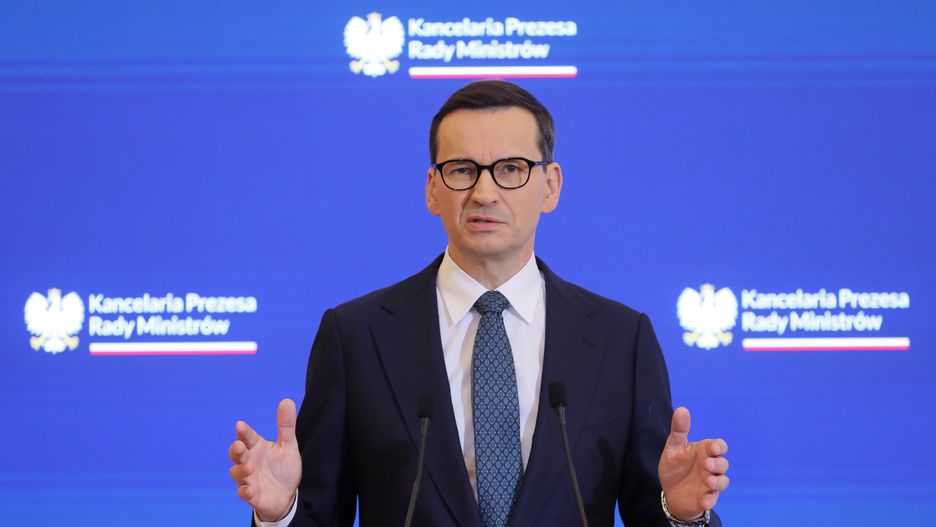 Mateusz Morawiecki
Warszawa, 10.01.2023. Premier Mateusz Morawiecki podczas konferencji prasowej po posiedzeniu Rady Ministr�w, 10 bm. w KPRM w Warszawie. Rz�d przyj�� projekt nowelizacji Kodeksu pracy wprowadzaj�cy zmiany m.in. w urlopach rodzicielskich. (mr) PAP/Pawe� Supernak
Pawe� Supernak
Kancelaria Prezesa Rady Ministr�w, kodeks pracy, konferencja, KPRM, po posiedzeniu rz�du, polityk, posiedzenie, premier, rz�d, rz�du, urlop rodzicielski, zmiany, briefing prasowy, kodeks, nowelizacja, prasowa, projektu, przyj�cie, rada, rodzicielski, rodzicielskie, urlop, urlopy, zmiana
