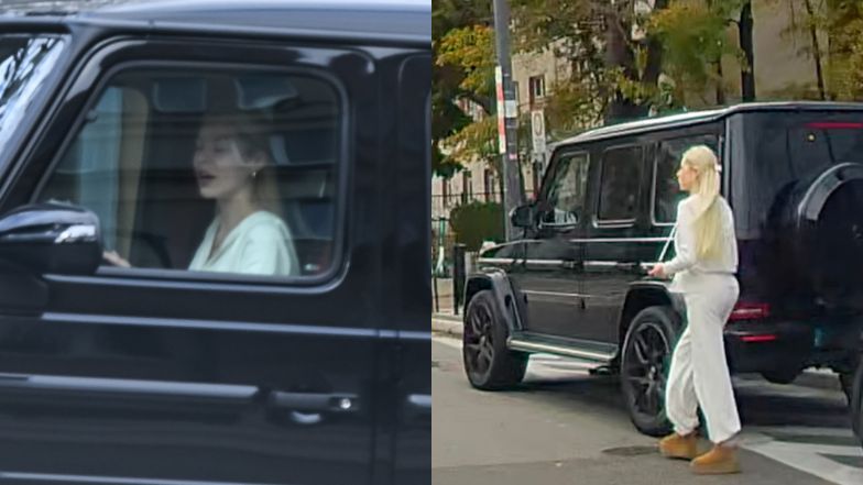 Julia von Stein parkuje luksusowego mercedesa za kilkaset tysięcy złotych NA ZAKAZIE