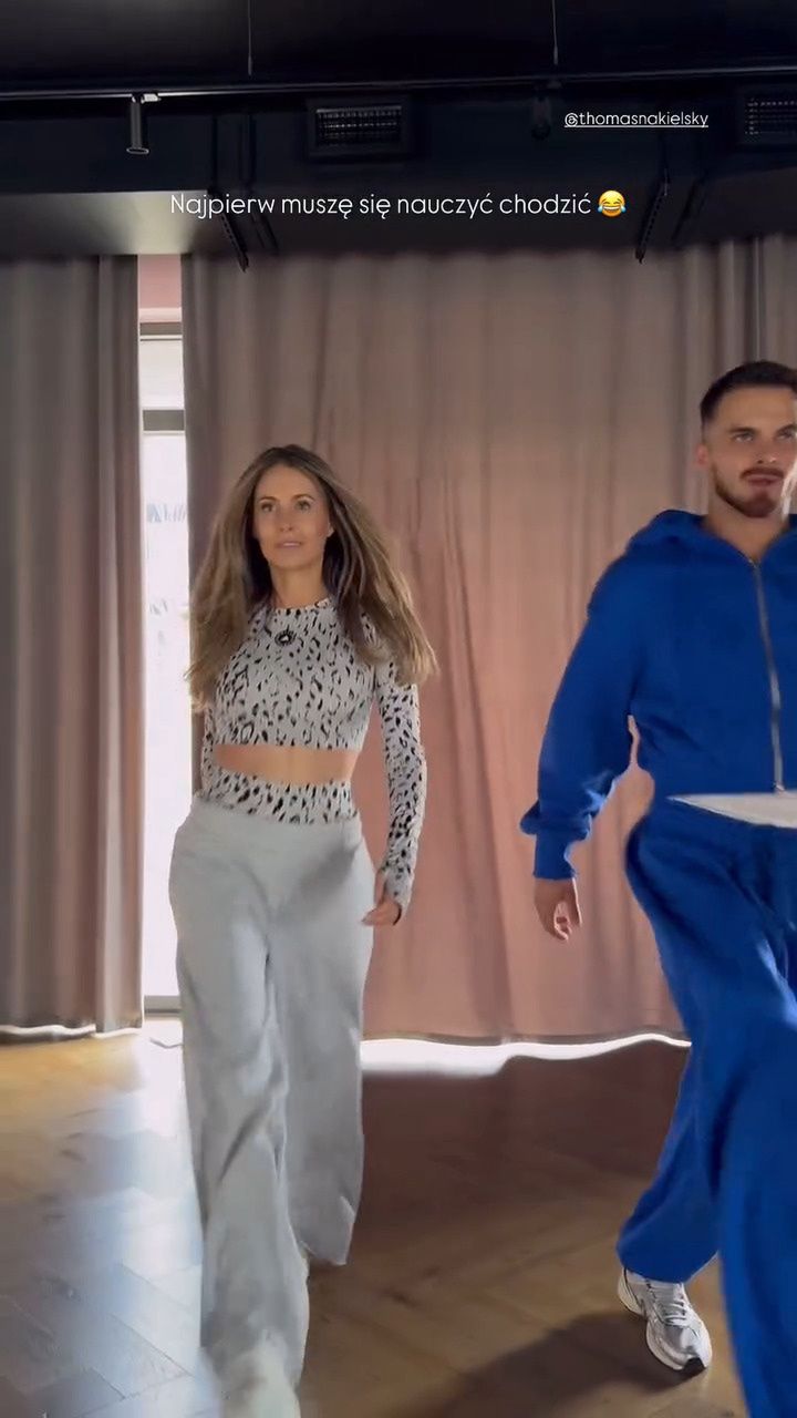 Małgorzata Rozenek i Tomasz Nakielski na treningu tanecznym
