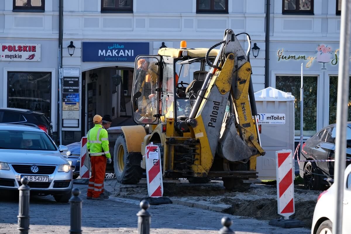Prace drogowców na ul. Bajkowskiego