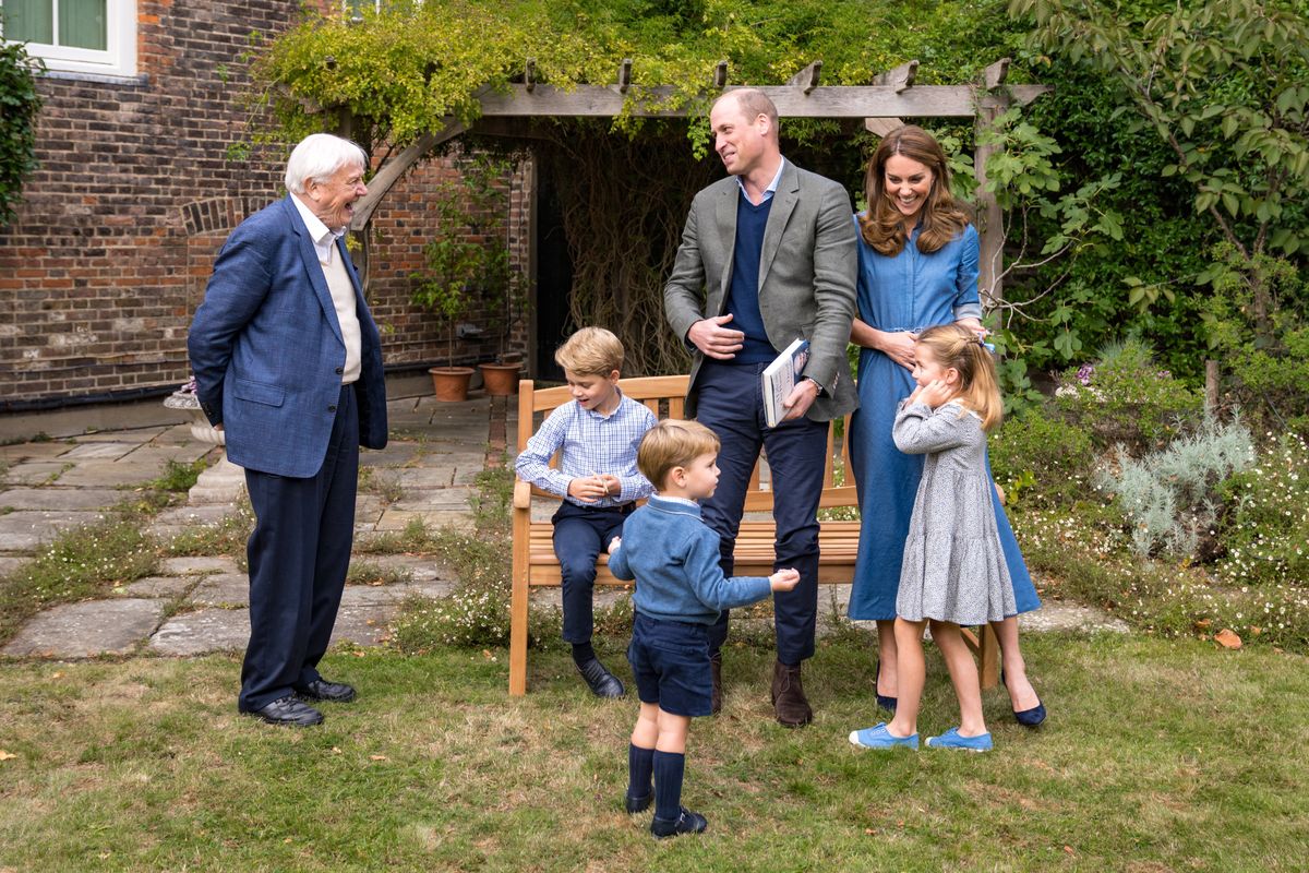 David Attenborough spotkał się z młodymi członkami rodziny królewskiej