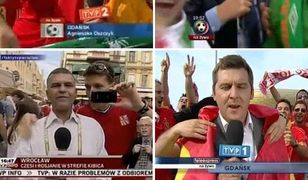 Euro 2012: jak kibice utrudniają pracę dziennikarzom, czyli reporterzy w objęciach fanów futbolu!