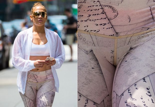 Sportowa Jennifer Lopez i jej "cameltoe"