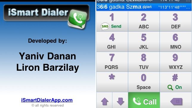 Rozbudowany "telefon" w iPhonie 1