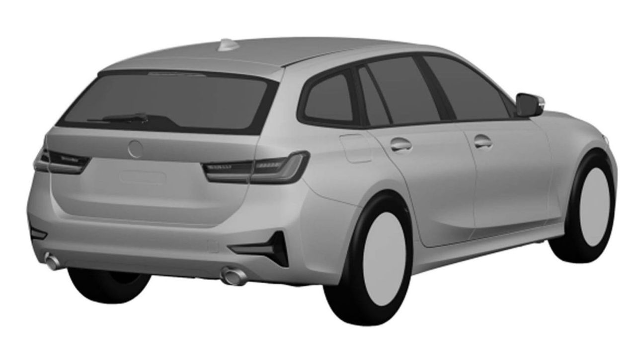 Szkic patentowy nowego BMW Serii 3 Touring