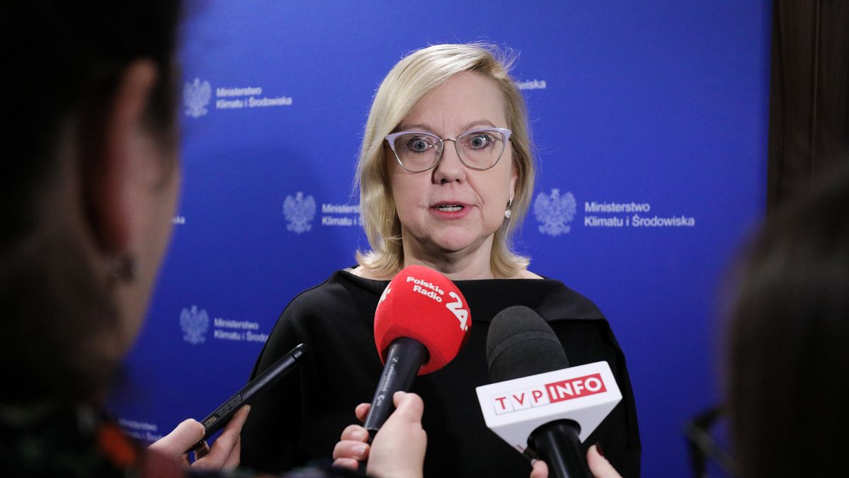 Minister klimatu i środowiska Anna Moskwa