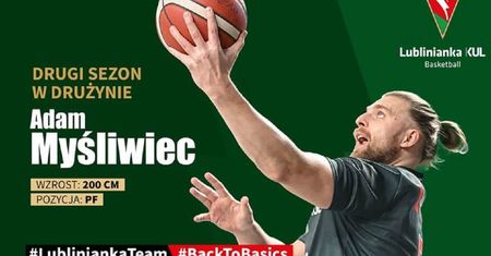 Adam Myśliwiec wraca do Lublinianki KUL Basketball na kolejny sezon