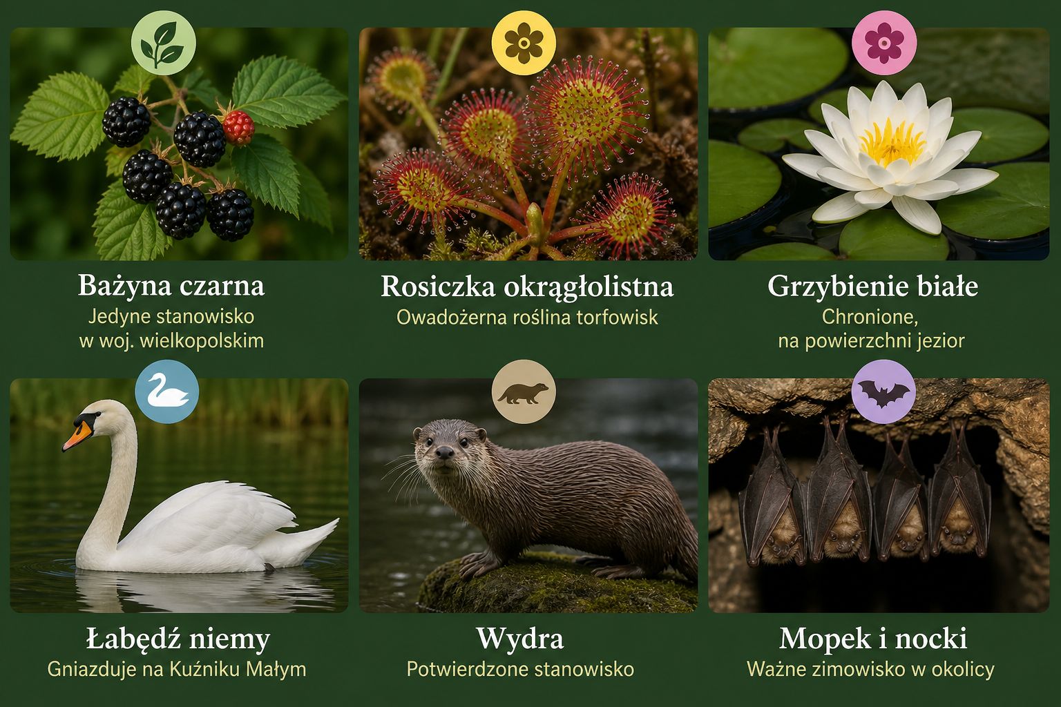 Fauna i flora Rezerwatu "Kuźnik" w Pile