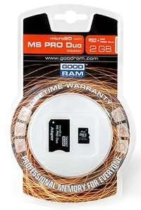 Adapter Goodram MS Pro Duo i karta microSD 1