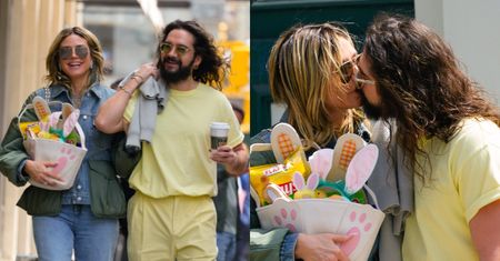 Całuśni Heidi Klum i Tom Kaulitz maszerują nowojorskimi ulicami. W ich koszyczku wielkanocnym znalazły się chipsy i żelki
