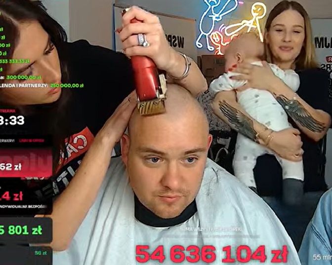 Roxie Węgiel ogoliła męża w szczytnym celu 