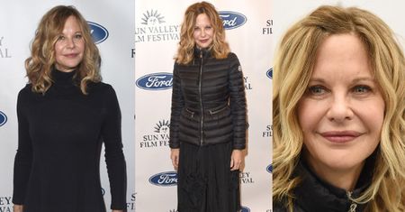 Opuchnięta Meg Ryan bawi się na festiwalu Sun Valley