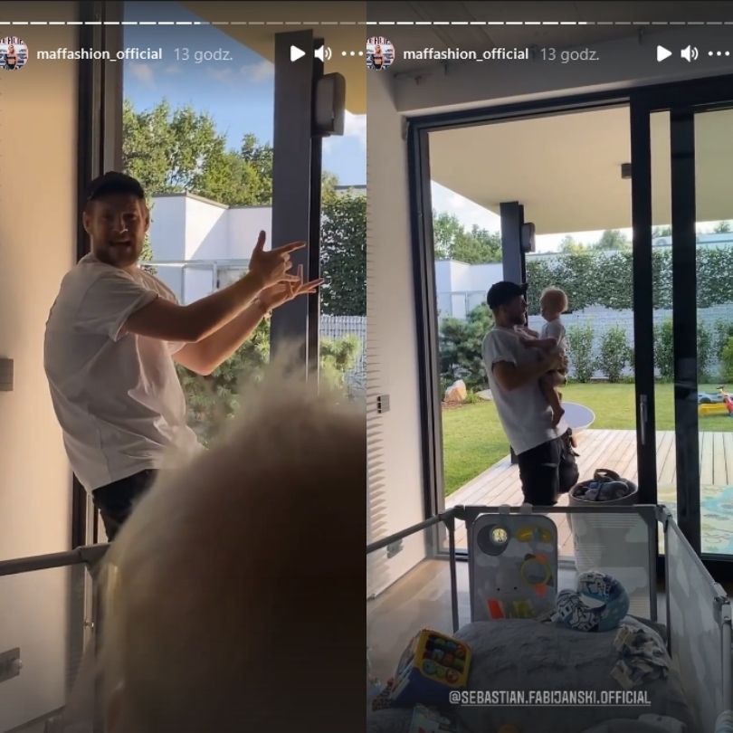 Sebastian Fabijański świętuje przeprowadzkę do nowego domu, tańcząc na tarasie