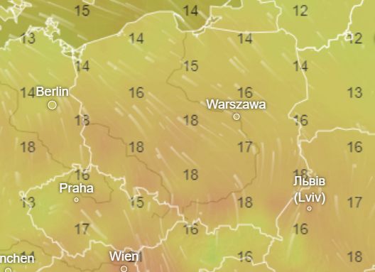 We wtorek termometry w wielu rejonach wskażą co najmniej 18 st. 