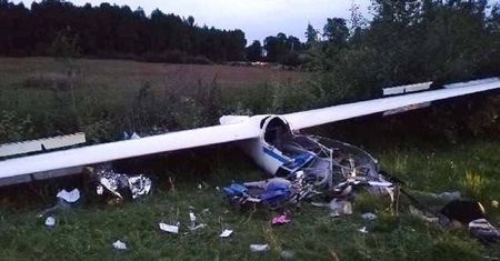 Katastrofa szybowca w Polsce. 18-letni pilot jest w ciężkim stanie