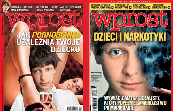 „Wprost” dwa razy z tym samym zdjęciem modela na okładce
