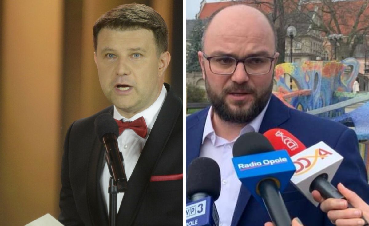 
W wyścigu o fotel prezydenta Opola wystartowało trzech kandydatów. Po prawej Michał Nowak, po lewej Arkadiusz Wiśniewski

