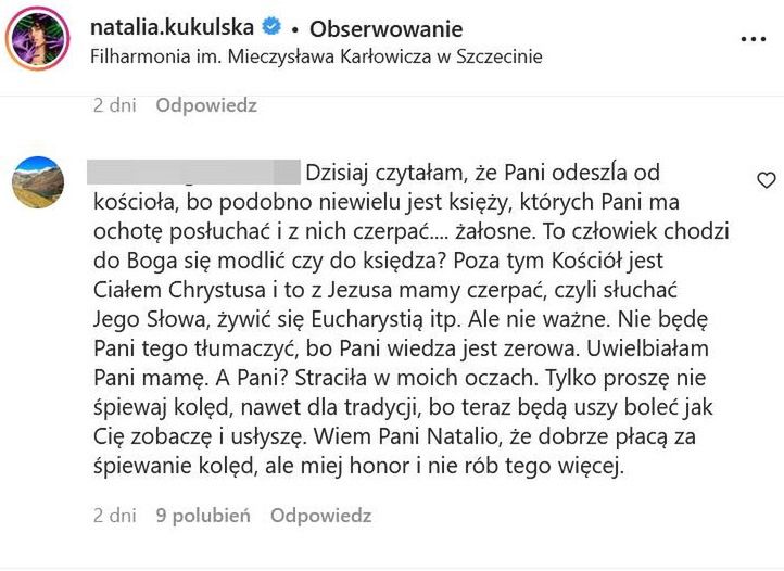 Internautka skrytykowała odejście Kukulskiej od Kościoła 