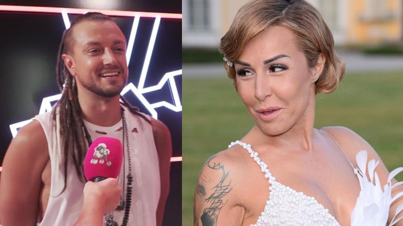 Blanka Lipińska odwiedziła Barona na planie "The Voice"