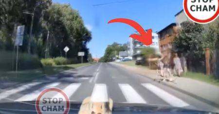 Film ma pół miliona wyświetleń. Ojciec z dzieckiem wtargnął na przejście?