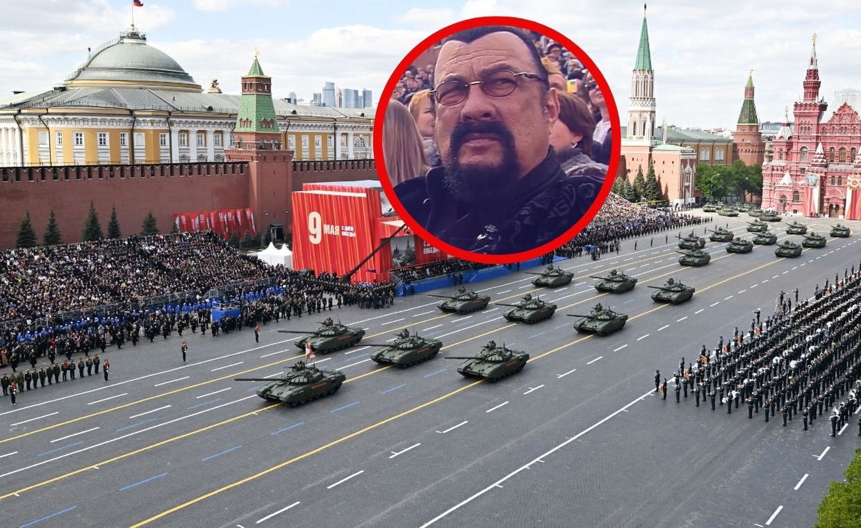 Steven Seagal joins world leaders at Moscow victory parade