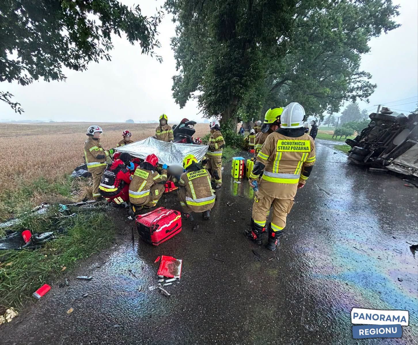 Wypadek w Piotrowicach Małych