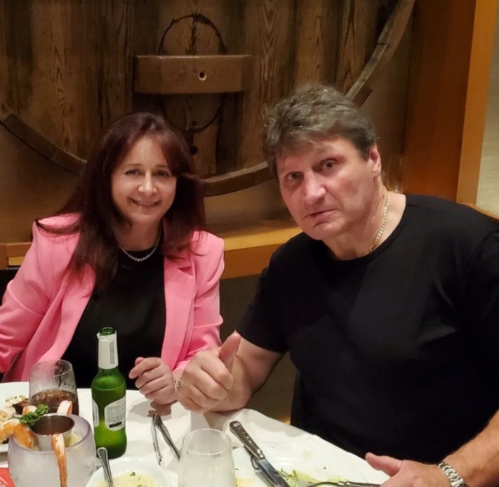 Mariola Gołota z Andrzejem 