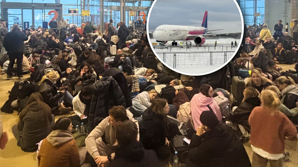 Paraliż lotniska w Modlinie z powodu śnieżycy