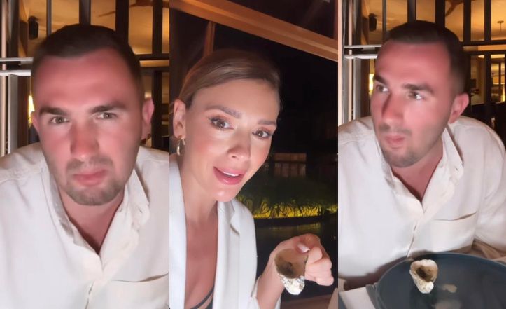 Klaudia Halejcio psioczą z narzeczonym Oskarem na małże 
