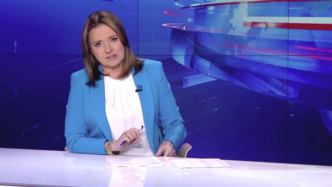 Jedną z twarzy głównego wydania "Wiadomości" TVP jest Danuta Holecka