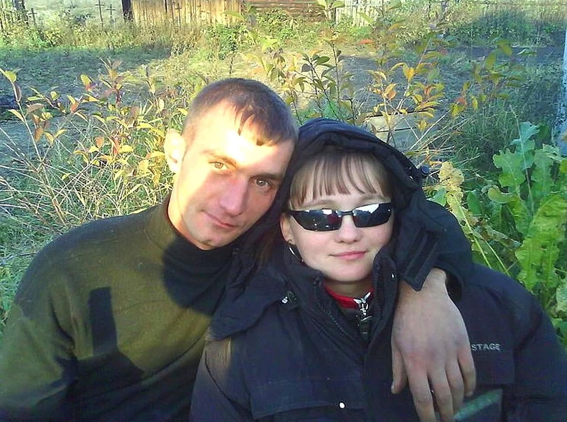 Julia Zykova z mężem