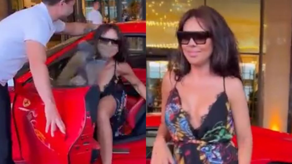 Sylwia Bomba pokazała nagranie, w którym wysiada z czerwonego Ferrari