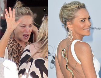 Sharon Stone "przed" i "po" na Festiwalu w Cannes (FOTO)