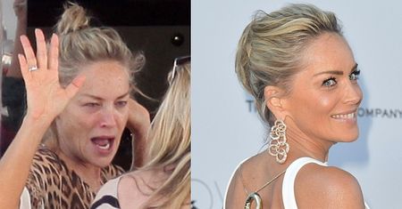 Sharon Stone "przed" i "po" na Festiwalu w Cannes (FOTO)