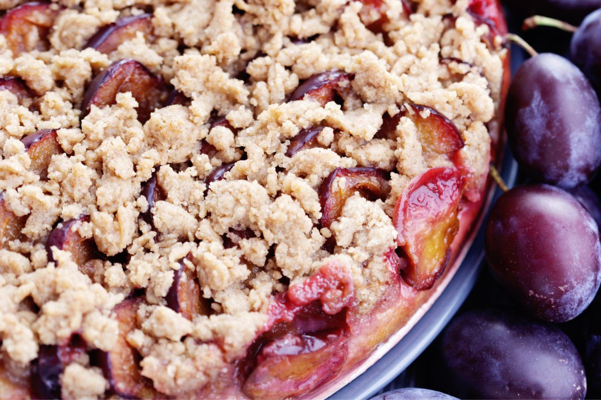 Kuchen mit Pflaumen und Streuseln. Kann es etwas Besseres geben?