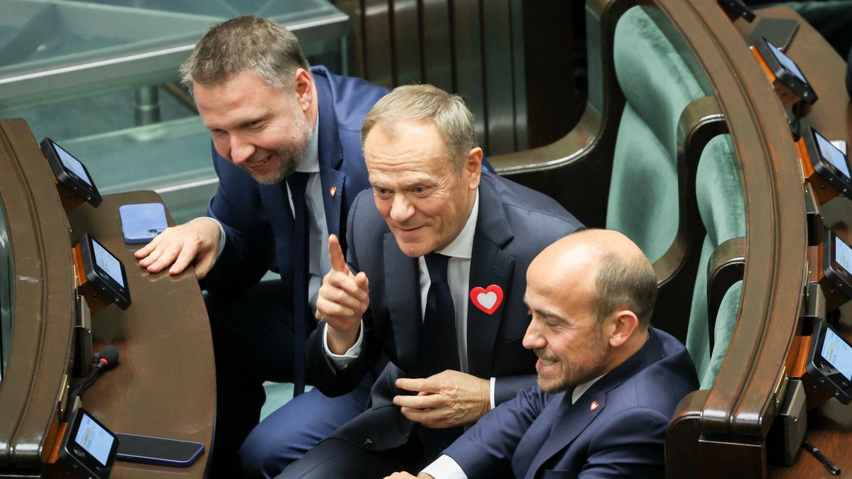 Inauguracyjne posiedzenie Sejmu X kadencji
13.11.2023 Warszawa 1. posiedzenie Sejmu X kadencji
fot Jacek Dominski/REPORTER
N/z: Marcin Kierwinski, Donald Tusk, Borys Budka
Jacek Dominski/REPORTER