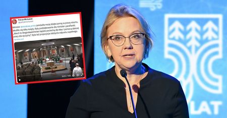 Tak wyglądała msza resortu, którą zamówiła minister Anna Moskwa
